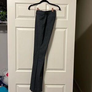 Express dress pants, blue and gray dot detail in size 0L with bootcut